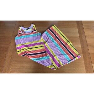 Girl's Striped Summer Dress Size 10/12 READ Description